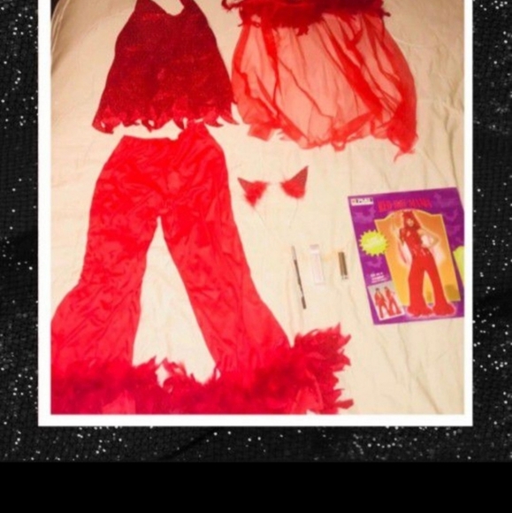 "RED HOT MAMA!" WOMENS DEVIL COSTUME SIZE SMALL NEW! - Picture 2 of 11
